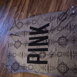 Pink stadium blanket